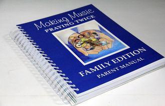 Promotional UV coating spiral bound notebook 4 color printi