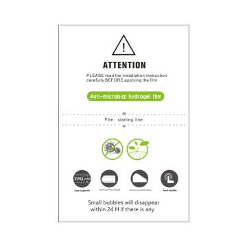 Anti-microbial TPU Screen Protector for Mobile Phone