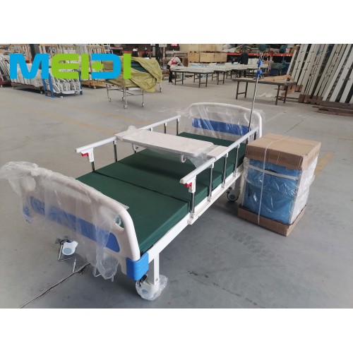 Multi-Scene Strip Type Double Crank Bed For Home & Medical Use