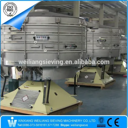 Hot sale fine powder tumbler screening machine for sea salt edible salt