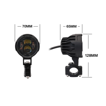 YIAALUX 2Pcs/set 120W IP68 Motorcycle External LED Spotlight 6500K