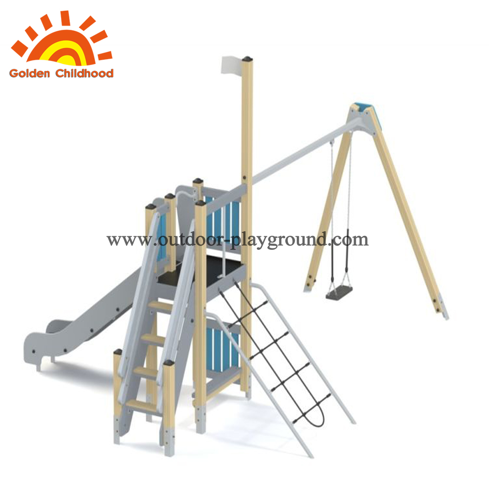 outdoor playground with swing
