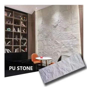 2024 New Arrival 3D PU Culture Artificial Stone Panels for Walls - 1220*600mm Mushroom Design