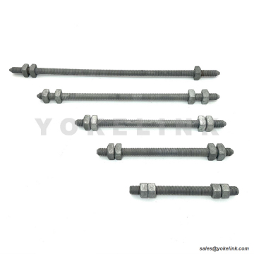 3/4" Double Arming Bolt HDG IEEE C135.1 & CSA C83 SEC Compliant Poleline Fastener