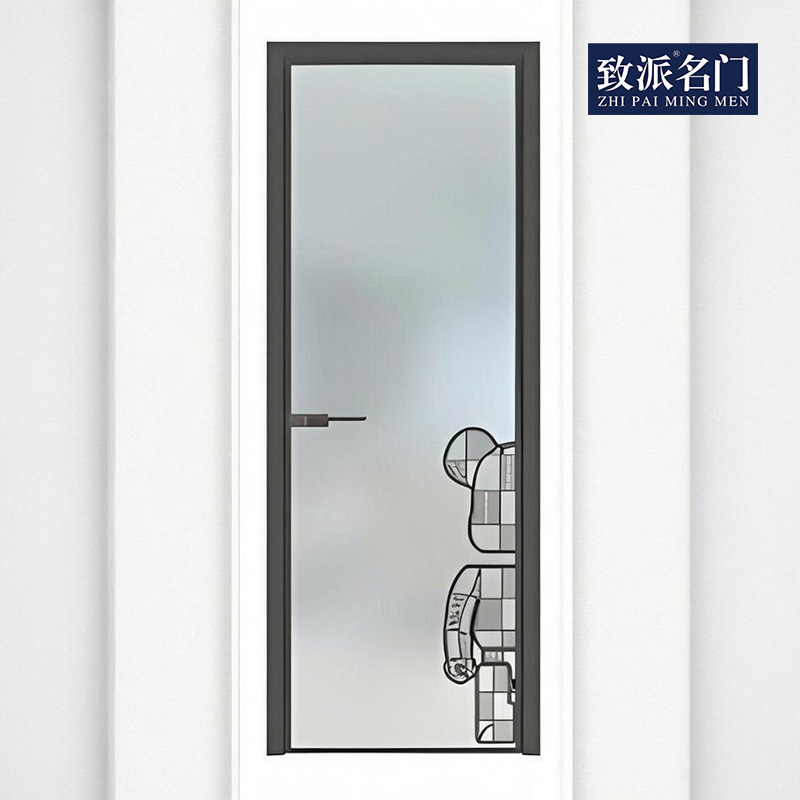 Toilet swing door modern pattern