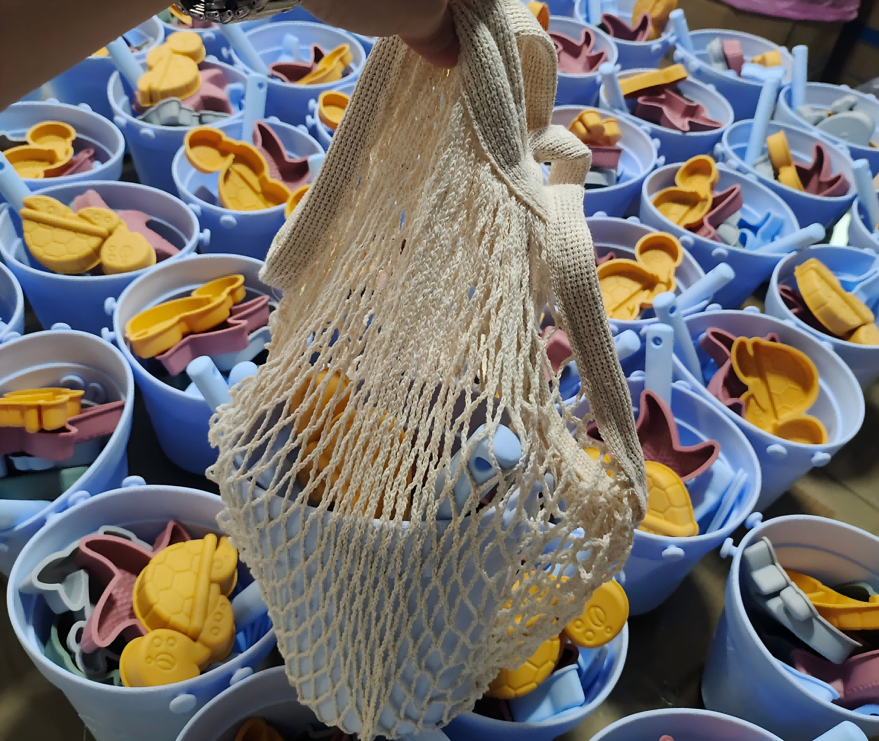 silicone beach toy MFZ-G001 mesh package
