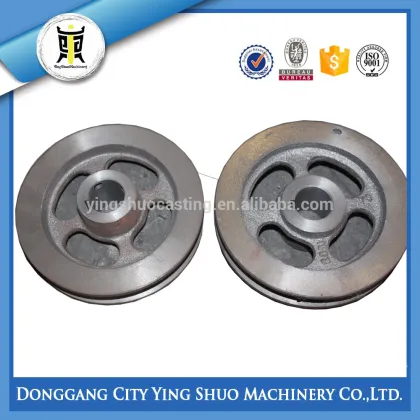 Casting Technics iron flat belt pulley