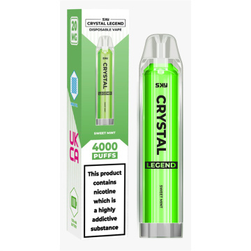 Disposable Vape Pod Device UK Crystal legend 4000