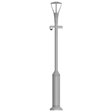 Customized Hot-Dip-Galvanized Steel Poles: Convex Base Double Arm Lamp Posts for Street Lighting