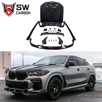 Kit per il corpo in stile in fibra di carbonio per BMW G06 X6 40i/50i/40d/50d 2019-2023