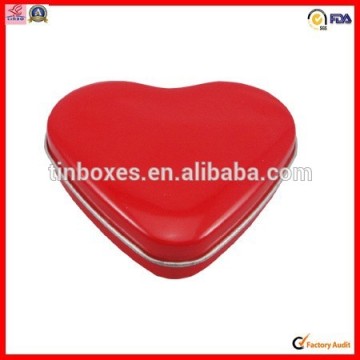 heart shape packing box customise food hot sale red wedding tins