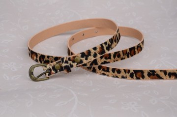 Woman and lady fashion leopard printing fabric belt