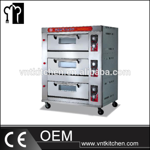 3 Layers Commercial Gas Deck Baking Oven