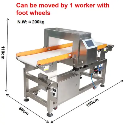 Professional Metal Detector for Frozen Meat Product Making Machines