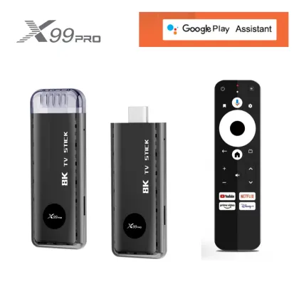 Factory X99 Pro Android TV Stick - 8K HDTV, Android 13, 2GB/16GB, Wireless Smart TV Stick