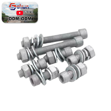 High-Tensile Hex Bolts in ANSI Standards: Grade 8.8 & 10.9 with Galvanization and Washers - Comprehensive Search Engine