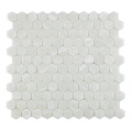 Inside Kitchen Splash Back Mosaic Glass Hexagon Tiles
