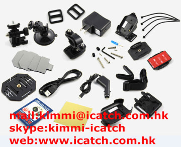 Hot selling waterproof wireless control mini action camera with Monochrome LCD Display
