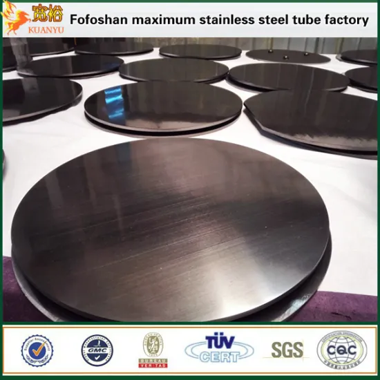 china pvd black titanium matt finished 304 316 stianless steel pipe for decorative meterial factory
