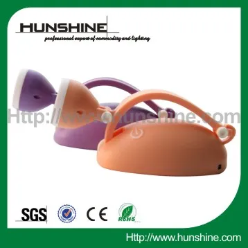 night portable cute shape tap touch night light for children