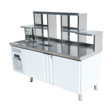 Hot Selling Stainless Steel Beverage Commercial Bubble Tea Counter Bar