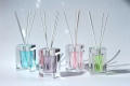 Bottiglia di vetro trasparente con diffusore di reed di ricarica da 100 ml
