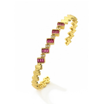 Geometric Women's Fashion Jewelry: Copper Electroplated Gold with Pearls and Diamonds for Weddings
