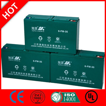 Hot! XUPAI lead acid battery rechargeable 12v 6-DZM-35