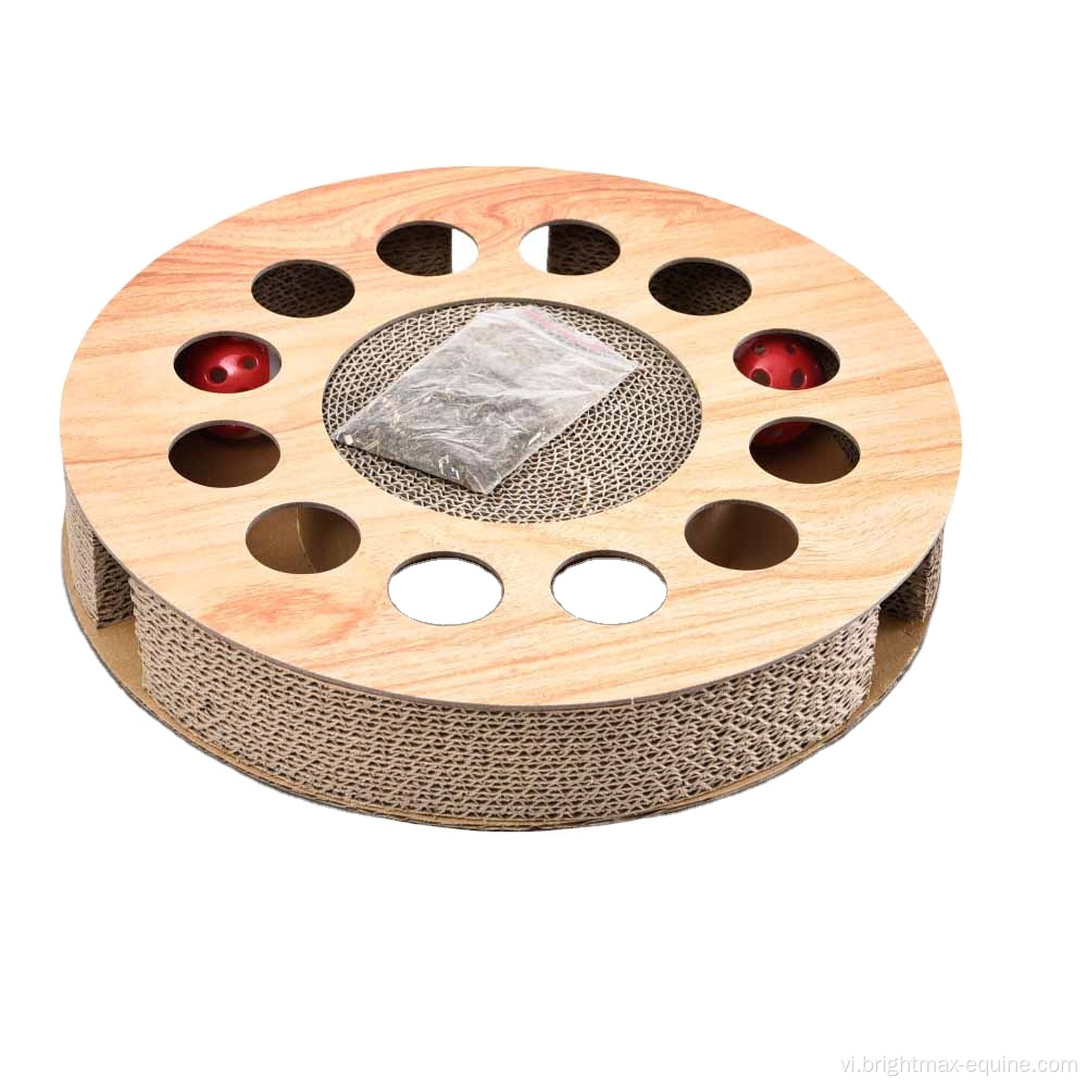 Hình dạng hình tròn đa năng con mèo Catboard Catching Bảng cào