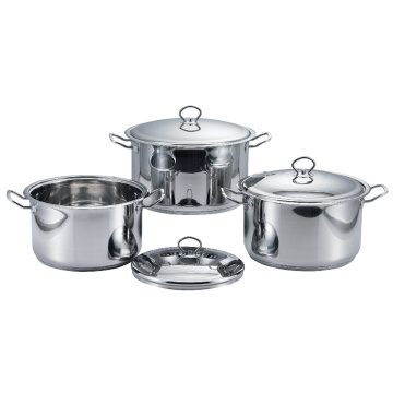 Stainless Steel Belly Shape Cookware Set