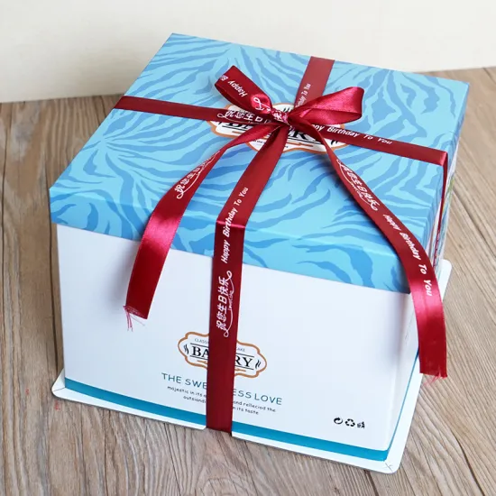 Round birthday packaging cake box