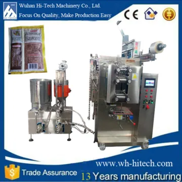 automatic sauce pot vertical form fill seal packing machine