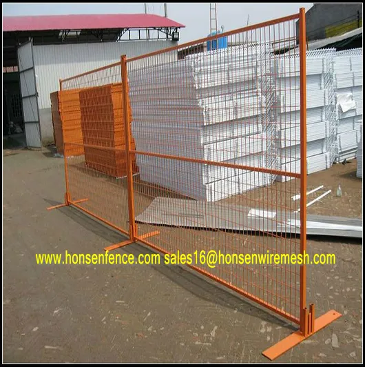 2015 wholesale !!! 6ft temporary fence panel with red color