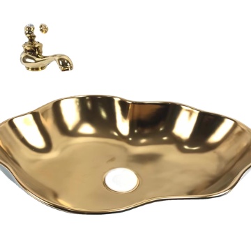 Ceramic Wash Basin RS1395 - Green, Hotel Bathroom Sink Made in China