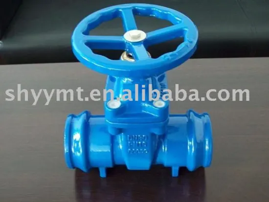 Ductile iron resilient seat gate valve