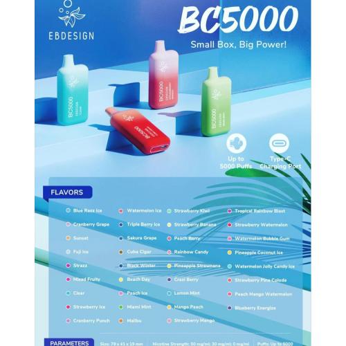 EB Design BC5000 Puffs Kit desechable al por mayor