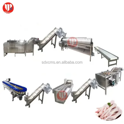 Automatic Poultry Chicken Feet Processing Machine - Chicken Feet Blanching Machine & Production Line