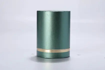 Luxury green leather perfume box