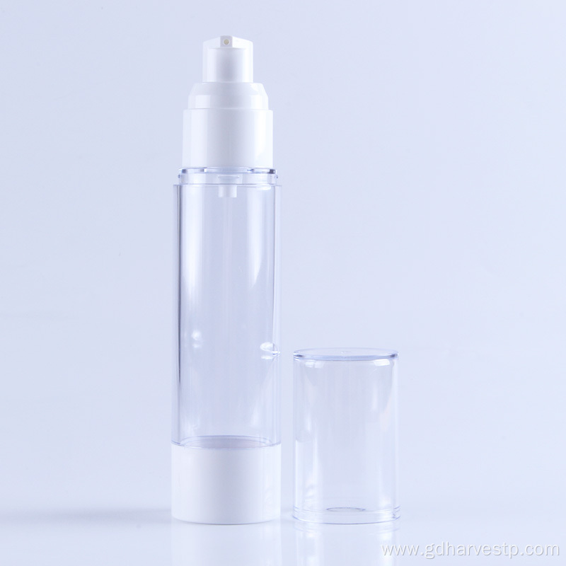 Cosmetic Skincare 30ml 50ml Airless Bottle White Pump