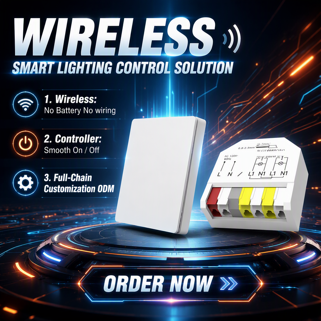 Battery Free Smart Light Switch for Hospital Lighting