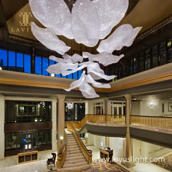 Petal shape chandelier shopping mall modern custom chandelier personality chandelier