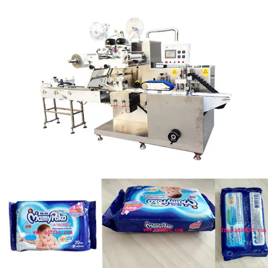 China Supplier Automatic Wet Tissue Paper Wrapping Machine