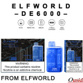 Vape desechable original Elfworld 6000 bocanadas