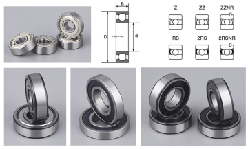 High Quality Deep Groove Ball Bearing 6000-ZZ 6000-2RS wheel bicycle parts