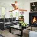 Silent save energy ac solid wood ceiling fan