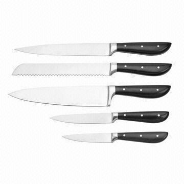 Kitchen Knife Set, 2Cr13 stainless steel blade, ABS handle, can be customerized