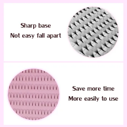Pointy Base Pre-Made Volume Fan Eyelash Extensions