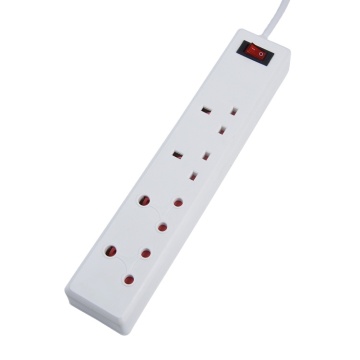 South Africa Power Strip με προστατευτικό κύματος, καλώδιο επέκτασης πρίζας ισχύος και έξοδο 4 κατευθύνσεων