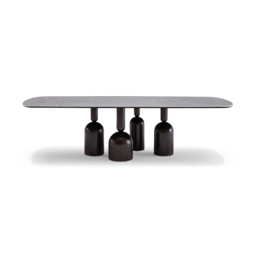 China Modern Quality Unique Marble Rectangular Dining Table Factory
