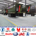 Remolque de cargador de carga trasera de 60t